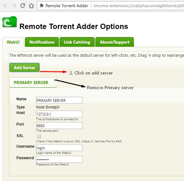 Adding new server to chrome remote torrent adder.png